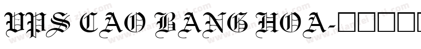 VPS Cao Bang Hoa字体转换